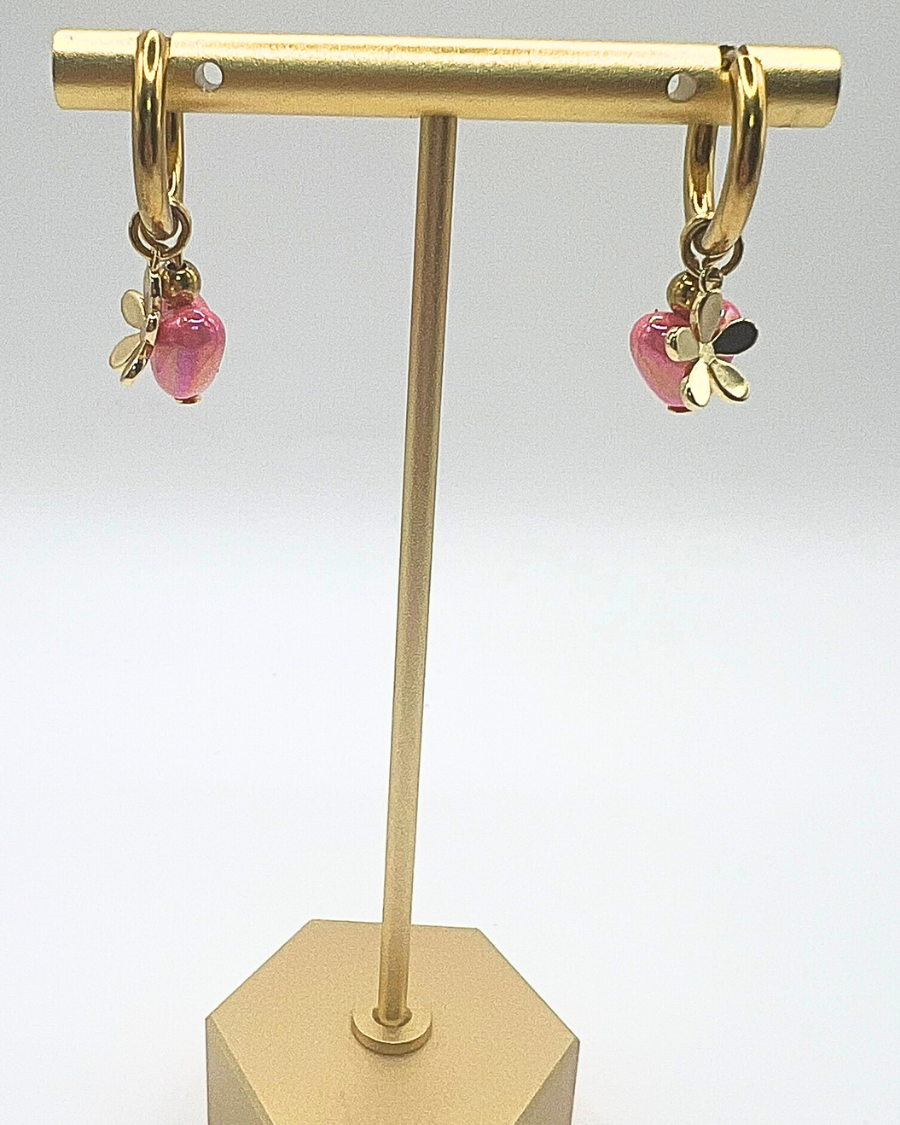 Pink Sweetheart Bloom oorbellen