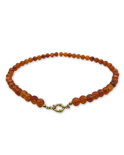 Kralenketting in bruintinten