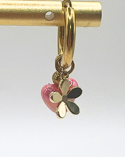 Pink Sweetheart Bloom oorbellen
