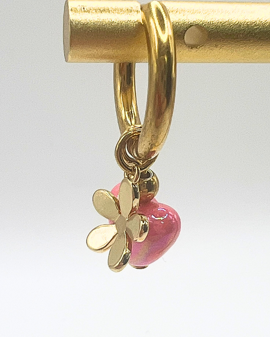 Pink Sweetheart Bloom oorbellen