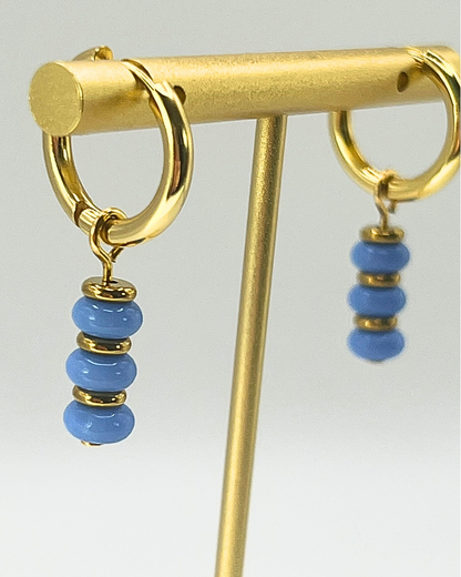 Blue Babe oorbellen