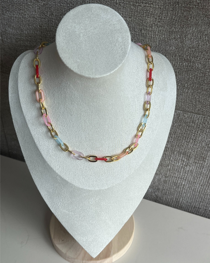 Meerkleurige schakelketting