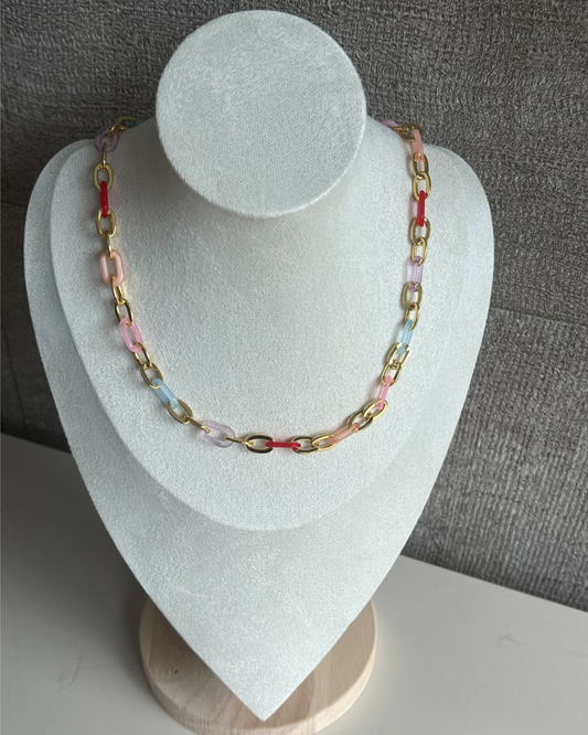 Meerkleurige schakelketting