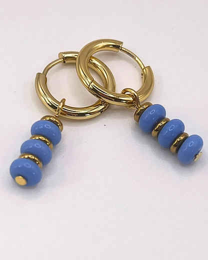 Blue Babe oorbellen