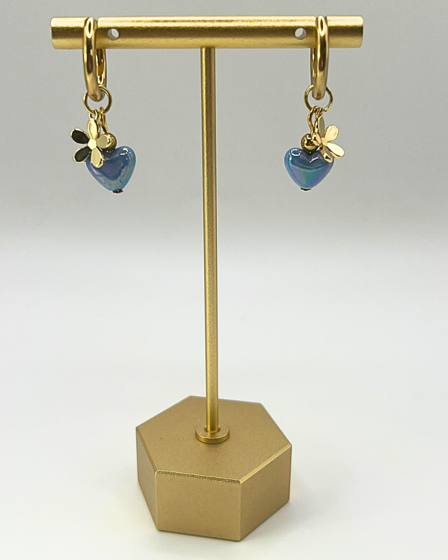 Bue Sweetheart Bloom oorbellen