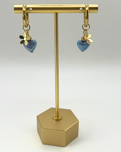 Bue Sweetheart Bloom oorbellen