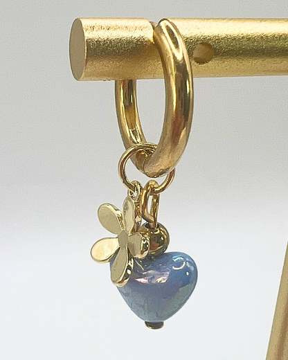 Bue Sweetheart Bloom oorbellen