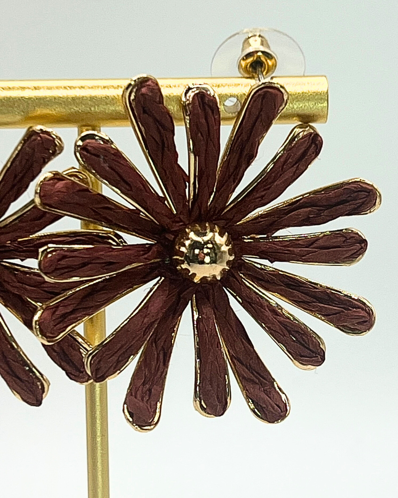 Bordeaux kleurige bloemoorbellen