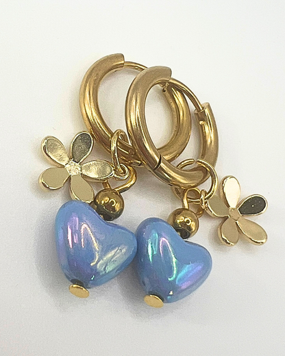 Bue Sweetheart Bloom oorbellen