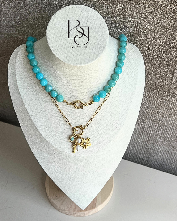 Kralenketting turquoise